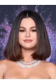 Straight Chin Length Ombre/2 Tone Synthetic Selena Gomez Wigs