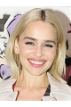 Straight 12" Chin Length Blonde Synthetic Emilia Clarke Wigs