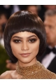 Capless 10" Straight Chin Length Bobs Zendaya Wigs