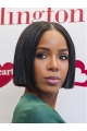 Straight Black Bobs Lace Front Chin Length Kelly Rowland Wigs