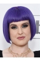 Chin Length Capless Synthetic Straight 10" Kelly Osbourne Wigs