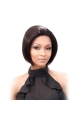 Durable Black Lace Front Chin Length Human Hair Wigs