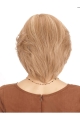 Blonde Monofilament Remy Human Hair Impressive Wigs For Cancer