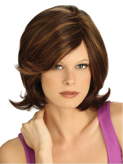 Lace Front Great Straight Synthetic Medium Wigs