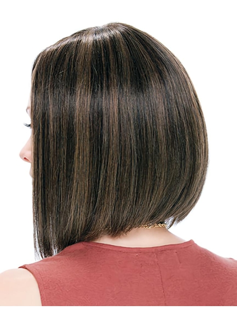 Style Brown Straight Chin Length Bob Wigs