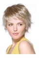 Designed Blonde Straight Chin Length Lace Front Wigs