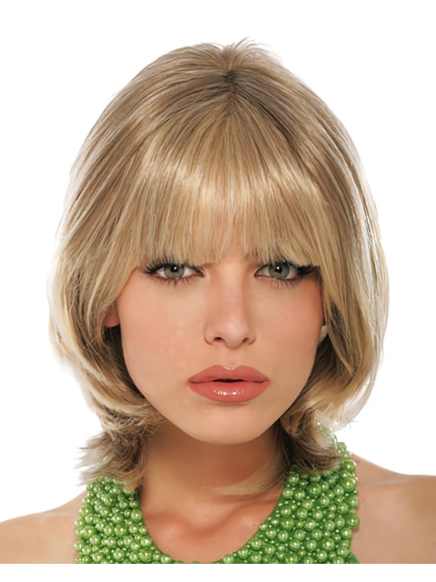 Nice Blonde Straight Chin Length Petite Wigs