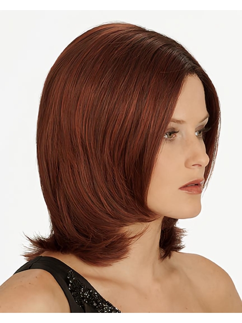 Tempting Auburn Lace Front Chin Length Wigs