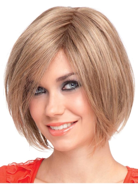 Blonde Straight Synthetic Stylish Short Wigs