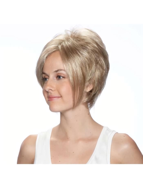 Fabulous Straight Bobs Blonde Short Wigs