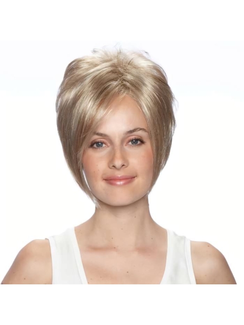 Fabulous Straight Bobs Blonde Short Wigs