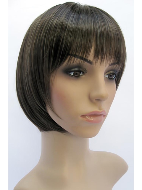 Sassy Brown Straight Chin Length Kids Wigs