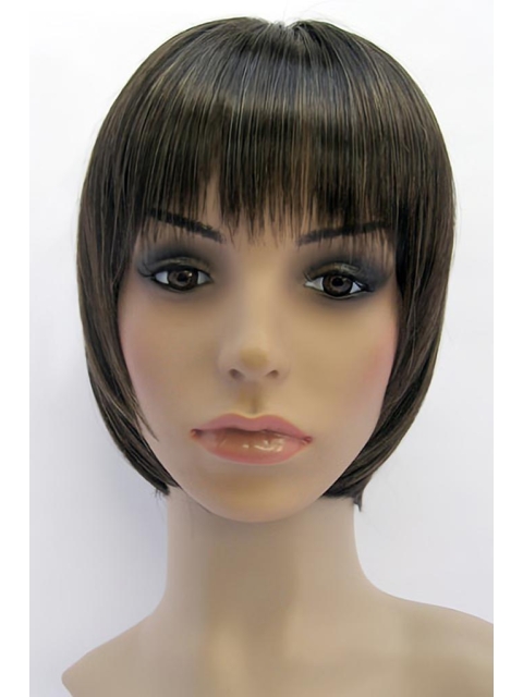 Sassy Brown Straight Chin Length Kids Wigs