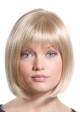 Shining Blonde Straight Chin Length Synthetic Wigs