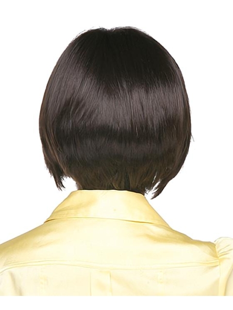 Easeful Black Straight Chin Length African American Wigs