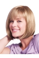 Monofilament Gorgeous Straight Remy Human Hair Medium Wigs