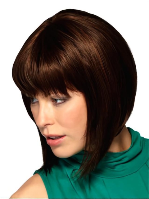 Fashion Auburn Straight Chin Length Bob Wigs