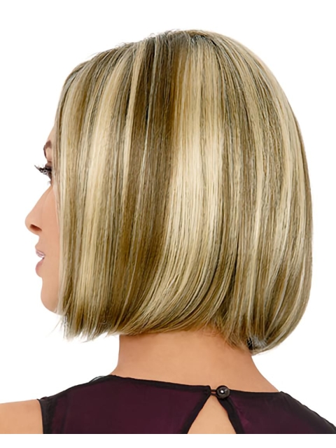 Fashionable Blonde Straight Chin Length Bob Wigs