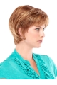 Exquisite Auburn Straight Chin Length Monofilament Wigs