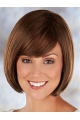 Brown Pleasing Straight Synthetic Medium Wigs