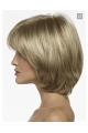 Graceful Blonde Straight Chin Length Bob Wigs