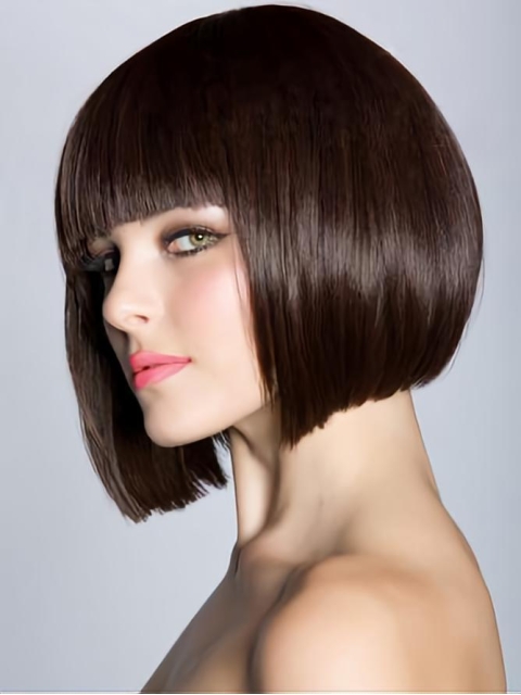 Fabulous Auburn Straight Chin Length Bob Wigs