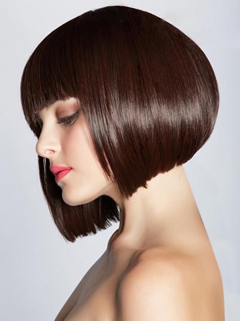 Fabulous Auburn Straight Chin Length Bob Wigs