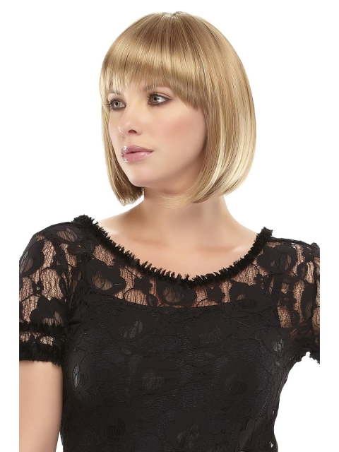 Fashionable Lace Front Straight Chin Length Lace Wigs