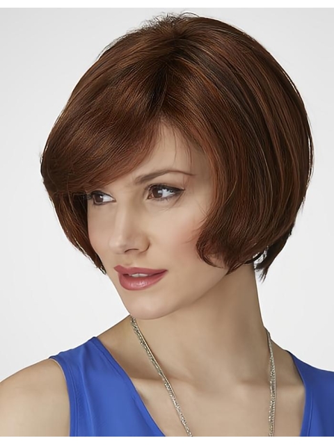 Ideal Synthetic Auburn Lace Front Medium Wigs