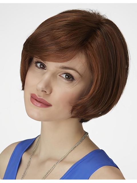 Ideal Synthetic Auburn Lace Front Medium Wigs