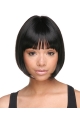 Gentle Black Straight Chin Length African American Wigs