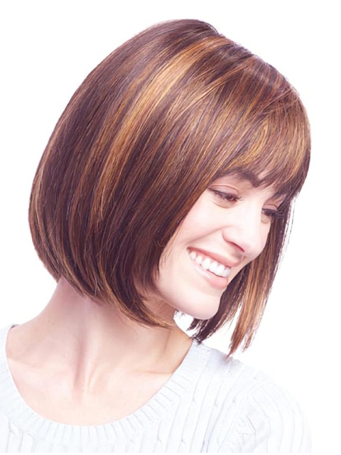 Exquisite Monofilament Straight Chin Length Wigs