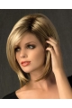 Natural Blonde Straight Chin Length Synthetic Wigs