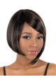 Tempting Brown Straight Chin Length African American Wigs