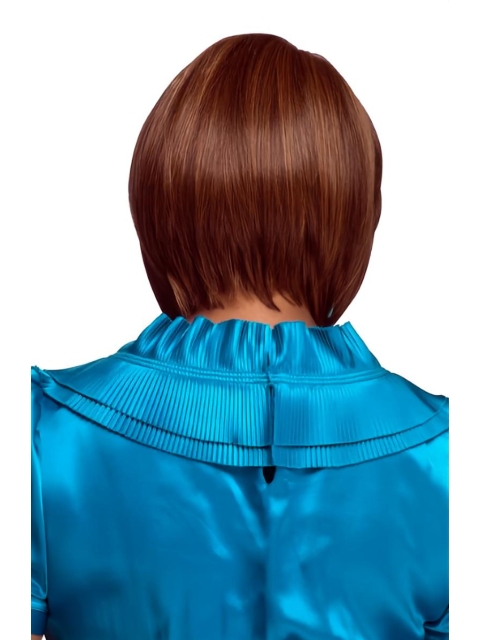 Comfortable Auburn Straight Chin Length African American Wigs