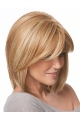 Elegant Blonde Monofilament Chin Length Lace Wigs