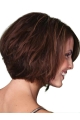 Exquisite Auburn Lace Front Chin Length Wigs For Cancer