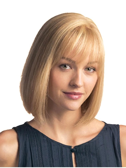 Braw Blonde Monofilament Chin Length Human Hair Wigs