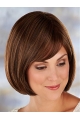 Brown Straight Synthetic Discount Medium Wigs