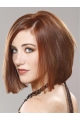 Modern Auburn Lace Front Chin Length Remy Human Lace Wigs