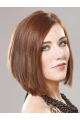 Modern Auburn Lace Front Chin Length Remy Human Lace Wigs