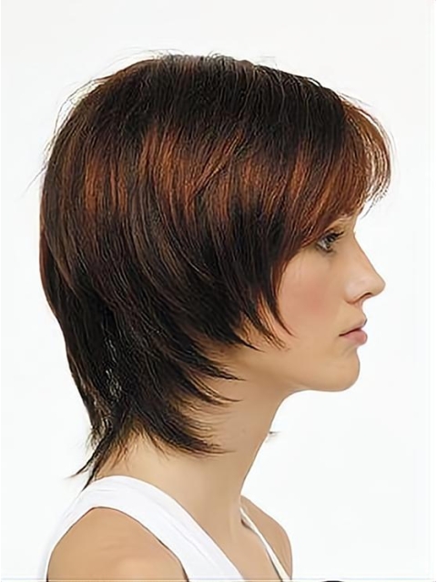 Monofilament Fabulous Straight Synthetic Medium Wigs