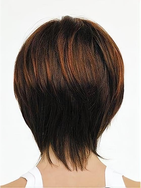 Monofilament Fabulous Straight Synthetic Medium Wigs