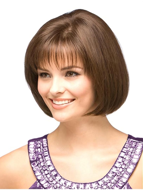 Great Monofilament Straight Chin Length Wigs