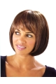 Fabulous Brown Straight Chin Length Bob Wigs