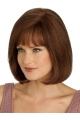 Shining Monofilament Straight Chin Length Full Lace Wigs For Cancer