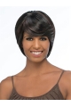 Graceful Black Straight Chin Length African American Wigs