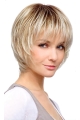 Blonde Monofilament Synthetic Ideal Medium Wigs