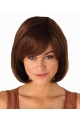 Comfortable Auburn Straight Chin Length Synthetic Wigs