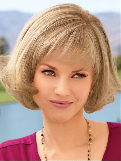 Good Blonde Lace Front Chin Length Lace Wigs